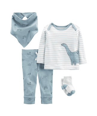 CONJUNTO CARTER'S BEBE NENE 4 PIEZAS