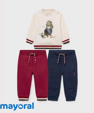 CONJUNTO MAYORAL BEBE NENE 3 PIEZAS