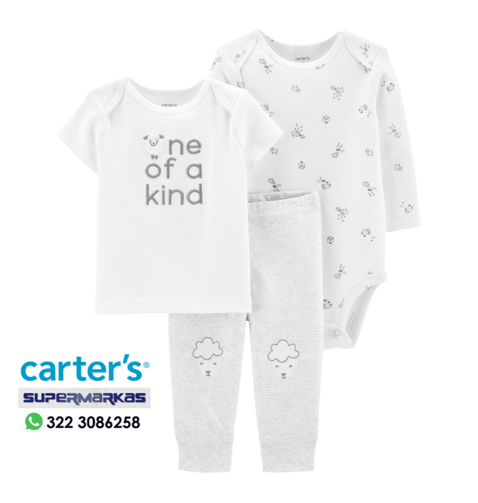 CONJUNTO CARTER'S BEBE NENE 3 PIEZAS