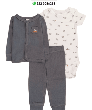 CONJUNTO CARTER'S BEBE NENE 3 PIEZAS