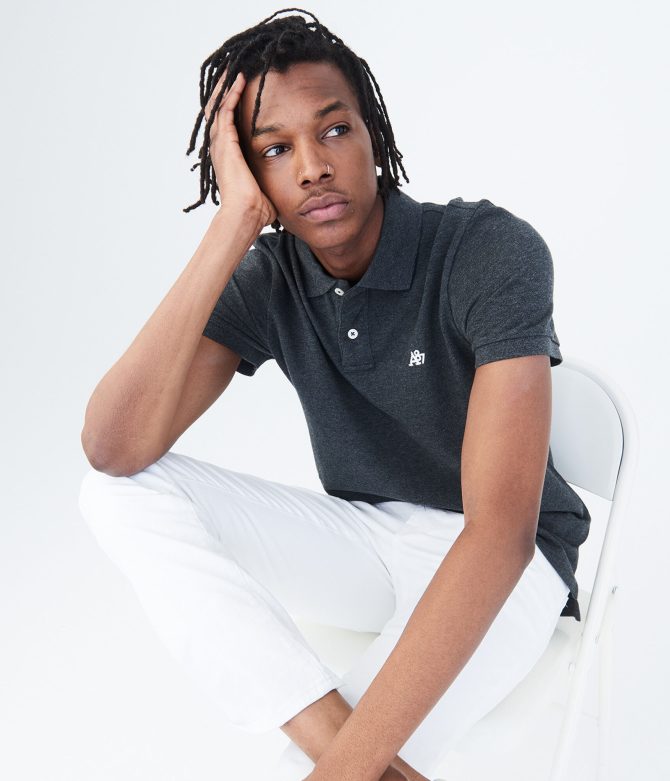 CAMISETA AEROPOSTALE TIPO POLO HOMBRE