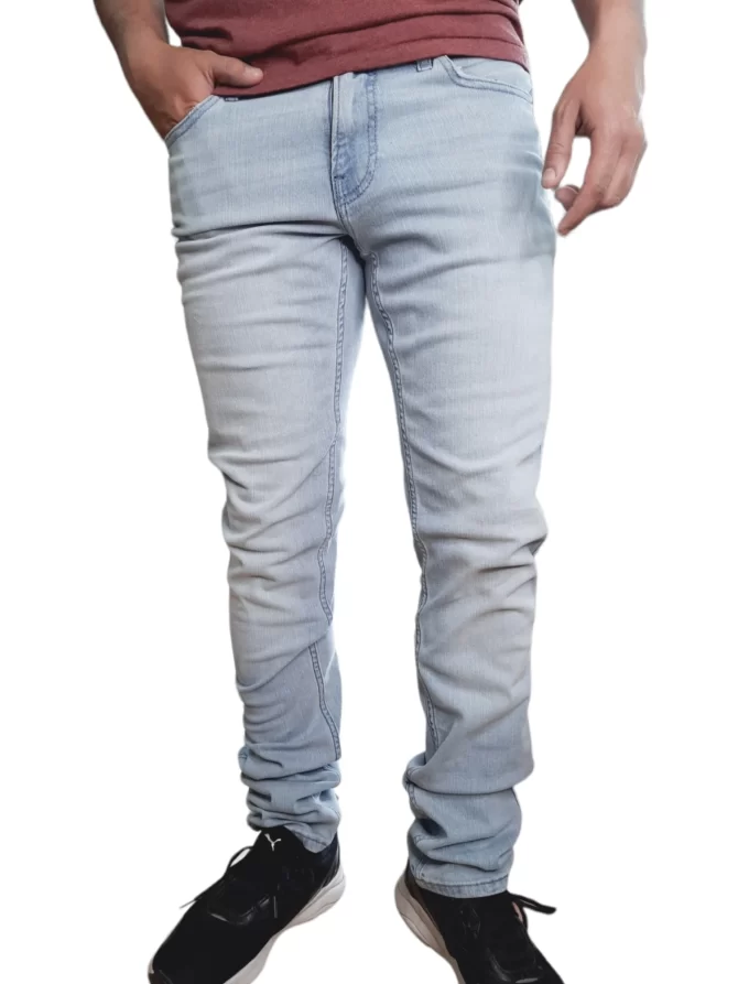JEAN HOLLISTER HOMBRE ADVANCED STRETCH STACKED SKINNY