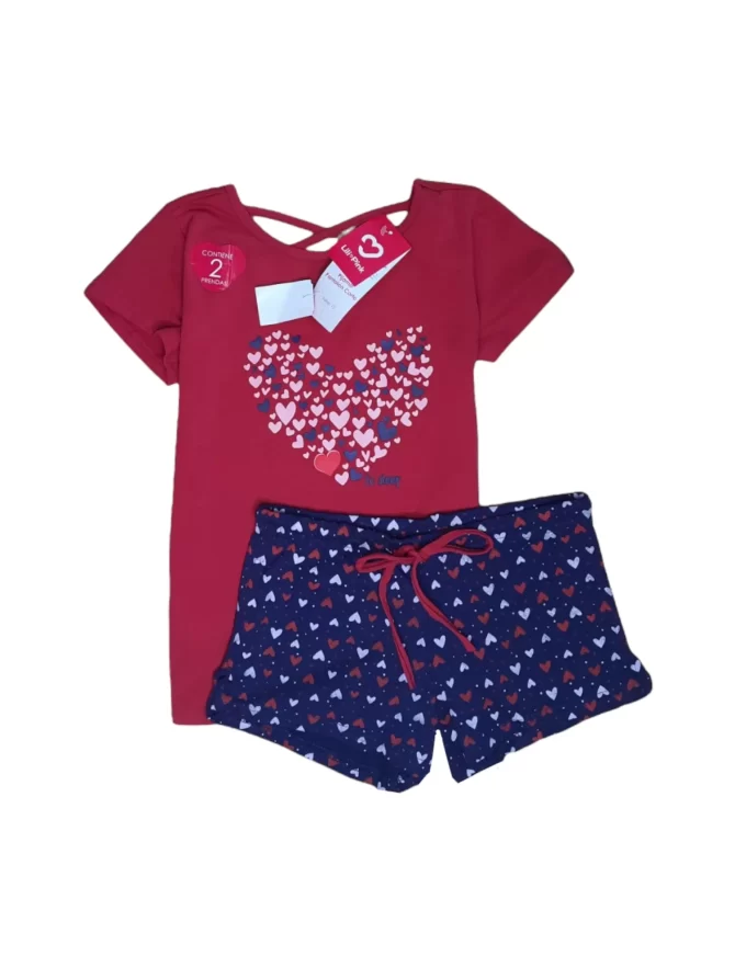 PIJAMA LILI PINK NIÑA - 2 PIEZAS