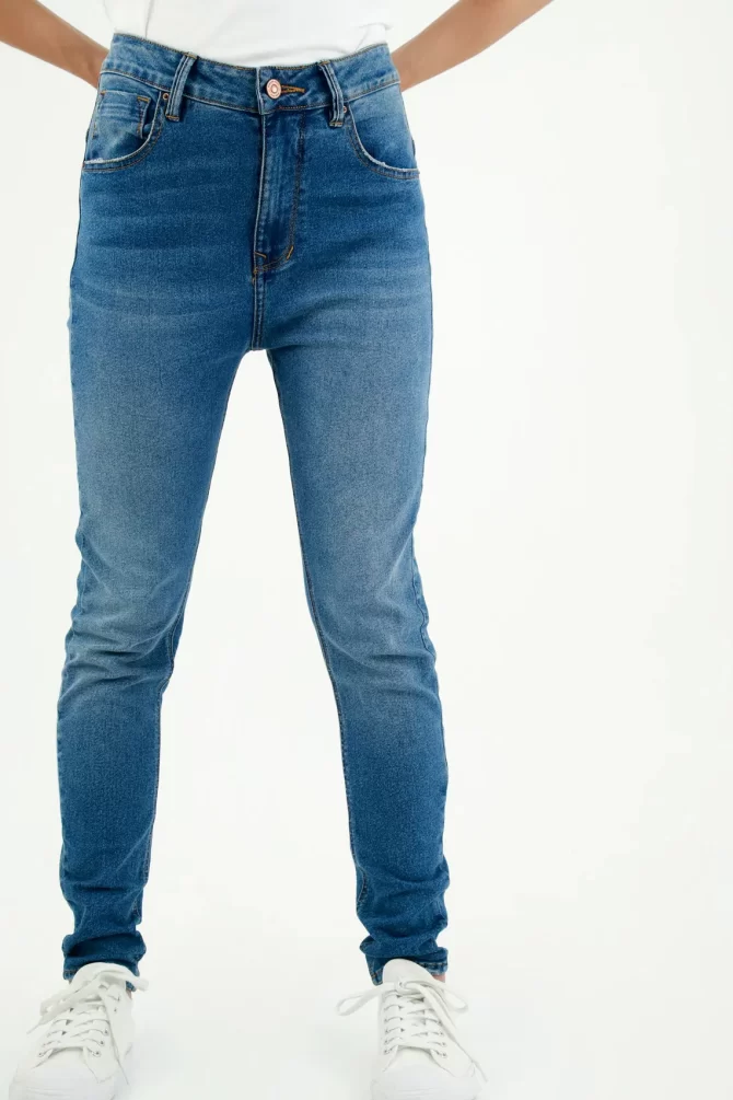 JEAN TENNIS MUJER - TIRO ALTO - BOTA TUBO