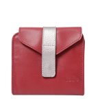 BILLETERA TOTTO CUERO ALMANDINA - ROJO