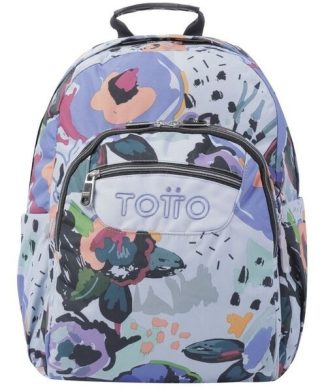 MORRAL TOTTO ACUARELA JUVENIL PORTA PC 14" - TALLA L - AZUL