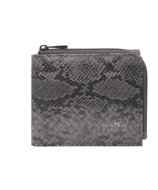BILLETERA TOTTO TRIFOLD - GRIS