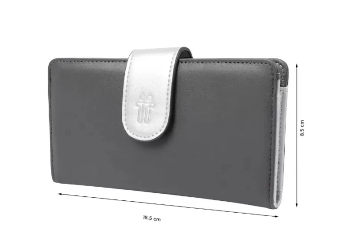 BILLETERA TOTTO LATTUS - GRIS