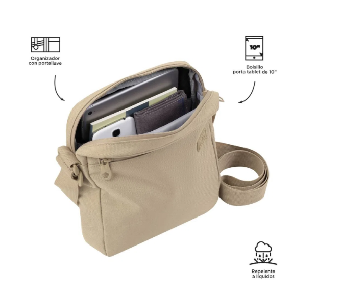 BOLSO TOTTO P TABLET PASTIZAL - TALLA S - CAMEL