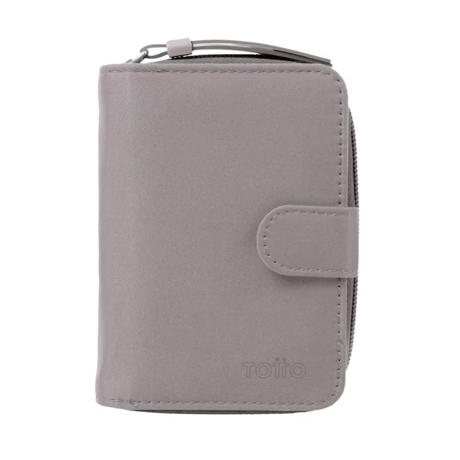 BILLETERA TOTTO TWILLY GRIS