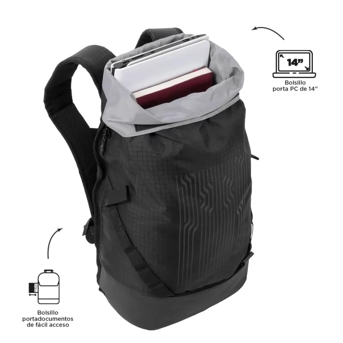 MORRAL TOTTO MOTTION - TALLA L - NEGRO