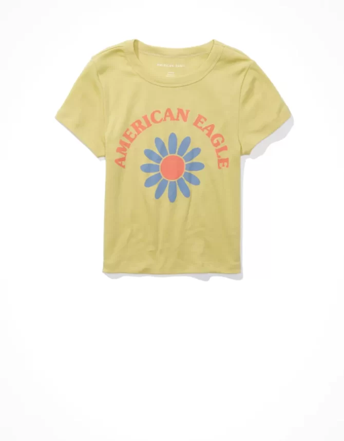 CAMISETA AMERICAN EAGLE MUJER - CROP TOP