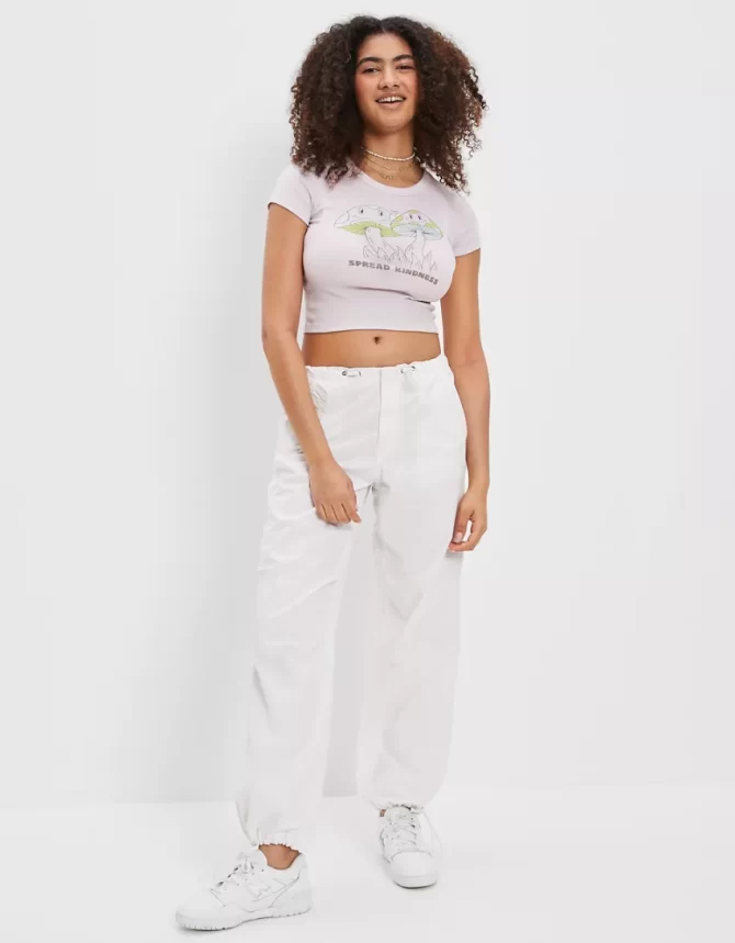 CAMISETA AMERICAN EAGLE MUJER - CROP TOP