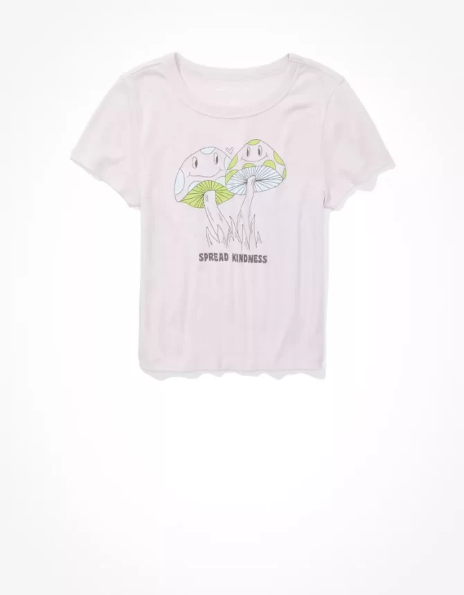 CAMISETA AMERICAN EAGLE MUJER - CROP TOP