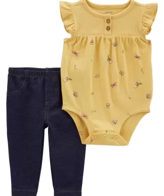 CONJUNTO CARTER'S BEBE NENA 2 PIEZAS