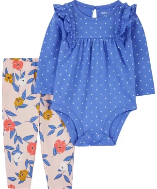 CONJUNTO CARTER'S BEBE NENA 2 PIEZAS