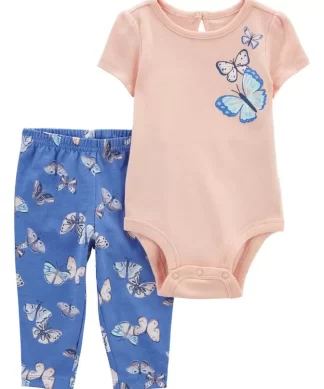 CONJUNTO CARTER'S BEBE NENA 2 PIEZAS