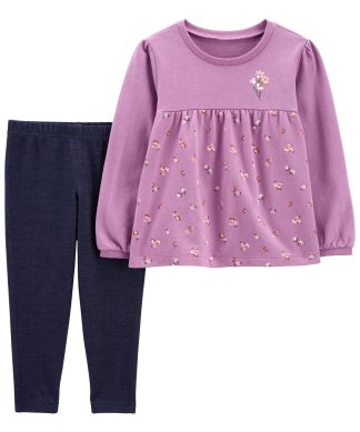 CONJUNTO CARTER'S BEBE NENA 2 PIEZAS