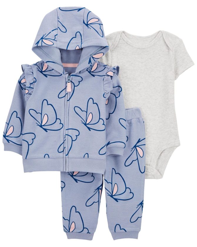 CONJUNTO CARTER'S BEBE NENA 3 PIEZAS