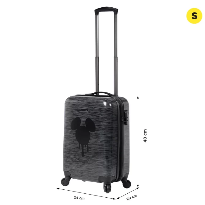 MALETA VIAJE TOTTO 360 DISNEY 100 MINNIE - TALLA S - NEGRO
