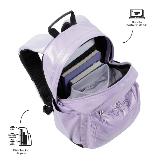 MORRAL TOTTO GOMMEL - TALLA M - MORADO