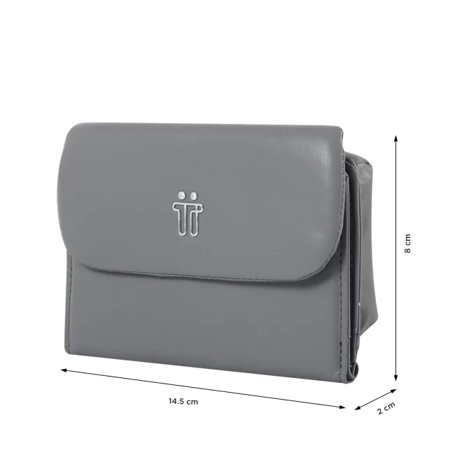 BILLETERA TOTTO EVA 2 - GRIS