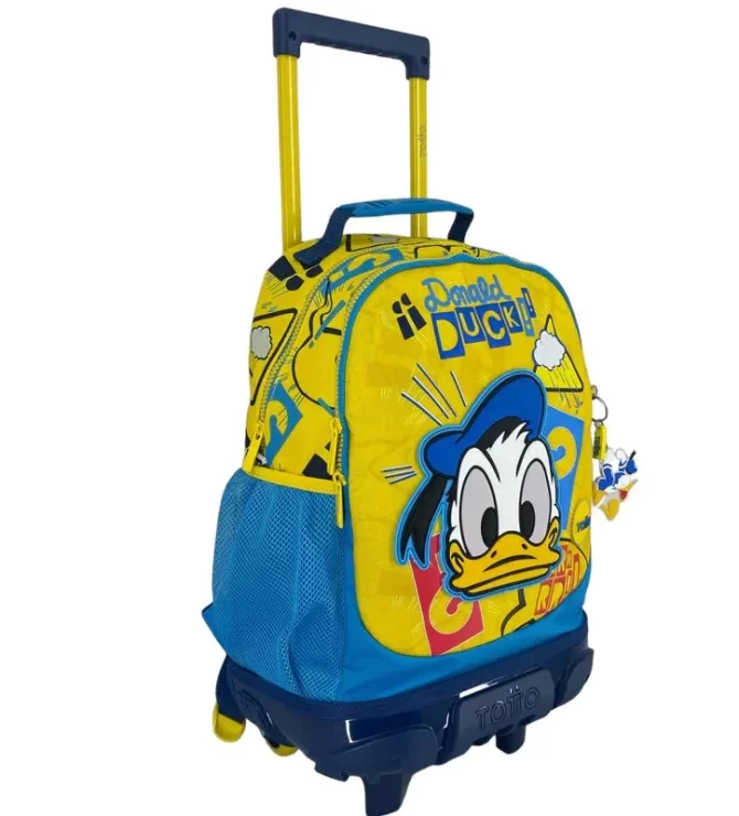 MORRAL TOTTO RUEDAS BOMPER DONALD - TALLA M - AMARILLO