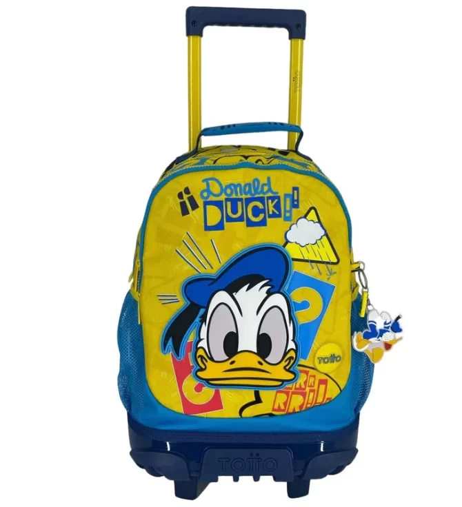 MORRAL TOTTO RUEDAS BOMPER DONALD - TALLA M - AMARILLO