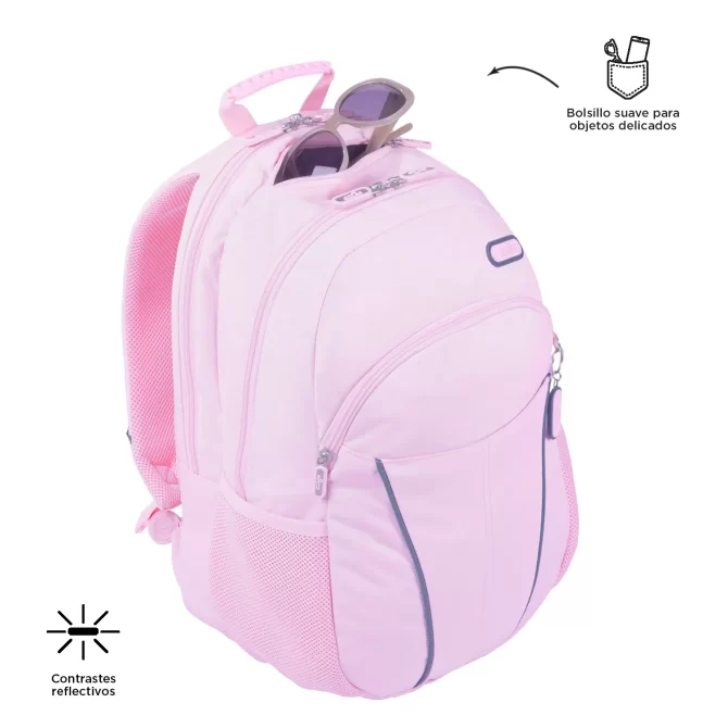 MORRAL TOTTO CAMBRI - TALLA L - ROSADO