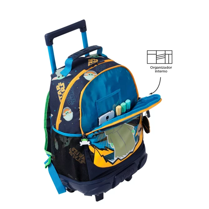 MORRAL TOTTO RUEDAS BOMPER GROGU - TALLA M - AZUL