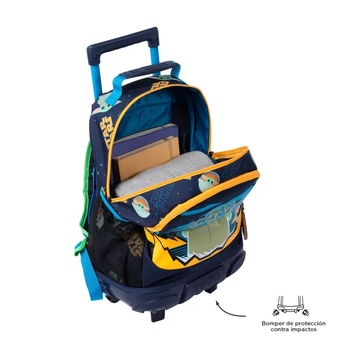 MORRAL TOTTO RUEDAS BOMPER GROGU - TALLA M - AZUL