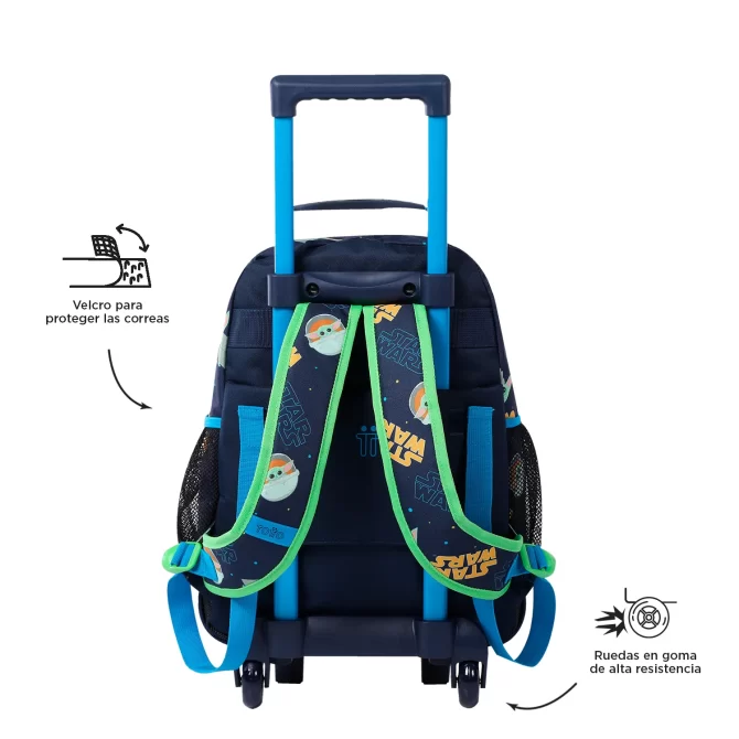 MORRAL TOTTO RUEDAS BOMPER GROGU - TALLA M - AZUL