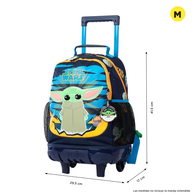 MORRAL TOTTO RUEDAS BOMPER GROGU - TALLA M - AZUL