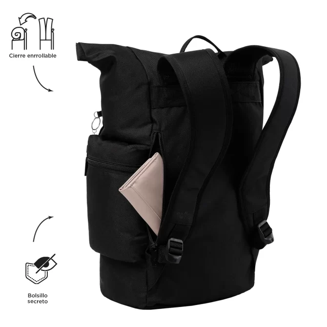 MORRAL TOTTO RAY DEPORTIVO - TALLA M - NEGRO