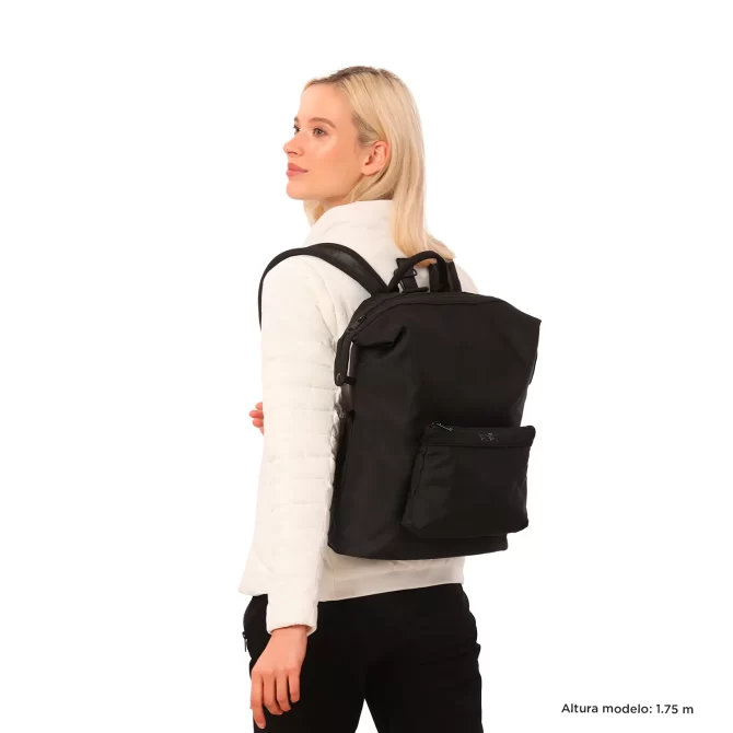 MORRAL TOTTO METALLIC- TALLA M - NEGRO