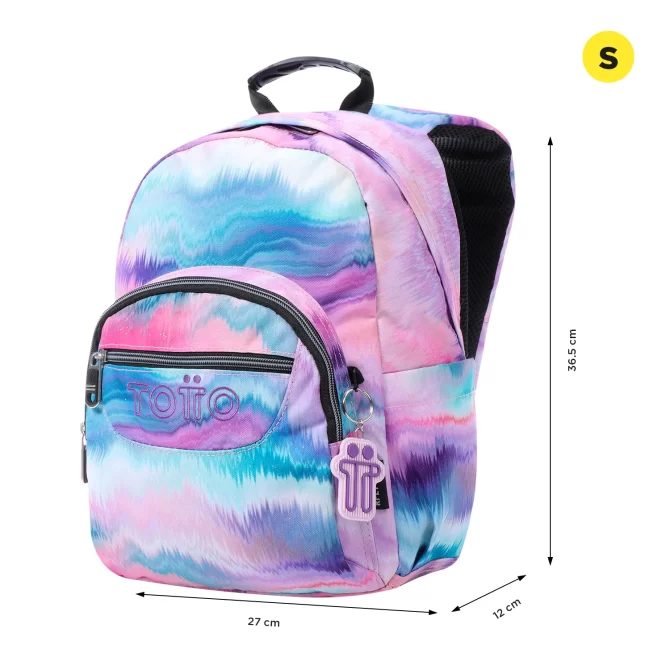 MORRAL TOTTO TEMPERA GLITTER JUVENIL PORTA TABLET 10" - TALLA S - ROSADO
