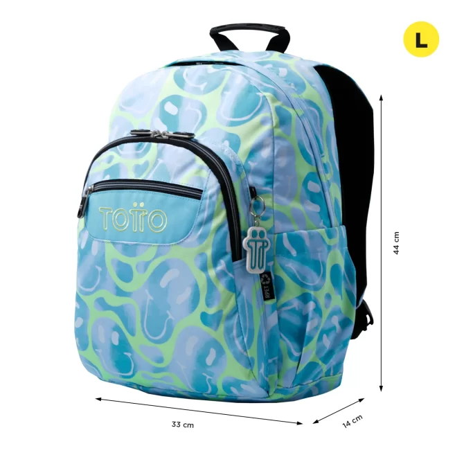 MORRAL TOTTO ACUARELA JUVENIL PORTA PC 14" - TALLA L - AMARILLO