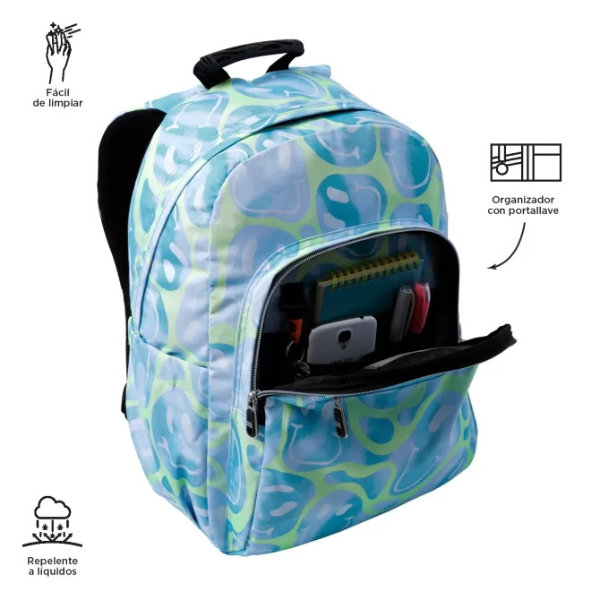 MORRAL TOTTO ACUARELA JUVENIL PORTA PC 14" - TALLA L - AMARILLO