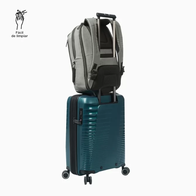MORRAL TOTTO HEXA EJECUTIVO PORTA PC 14" - TALLA L - GRIS