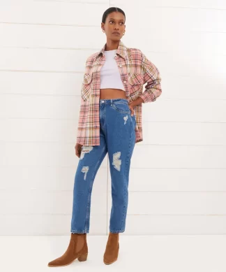 JEAN SEVEN SEVEN MUJER - STRAIGHT HIGH WAIST