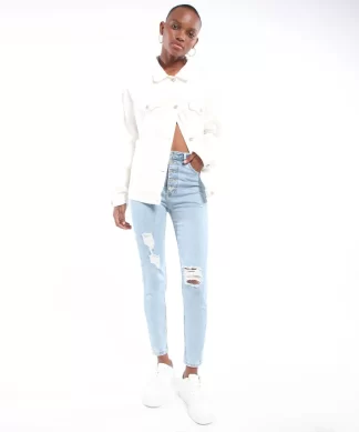 JEAN SEVEN SEVEN MUJER - SKINNY BOTONADURA