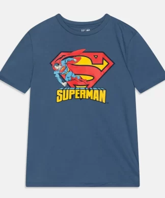 CAMISETA GAP NIÑO SUPERMAN - CUELLO REDONDO