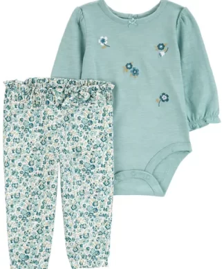 CONJUNTO CARTER'S BEBE NENA - SET 2 PIEZAS