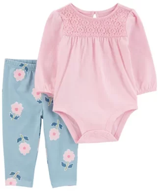 CONJUNTO CARTER'S BEBE NENA - SET 2 PIEZAS
