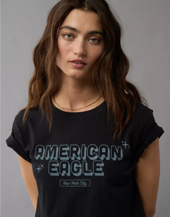 CAMISETA AMERICAN EAGLE MUJER