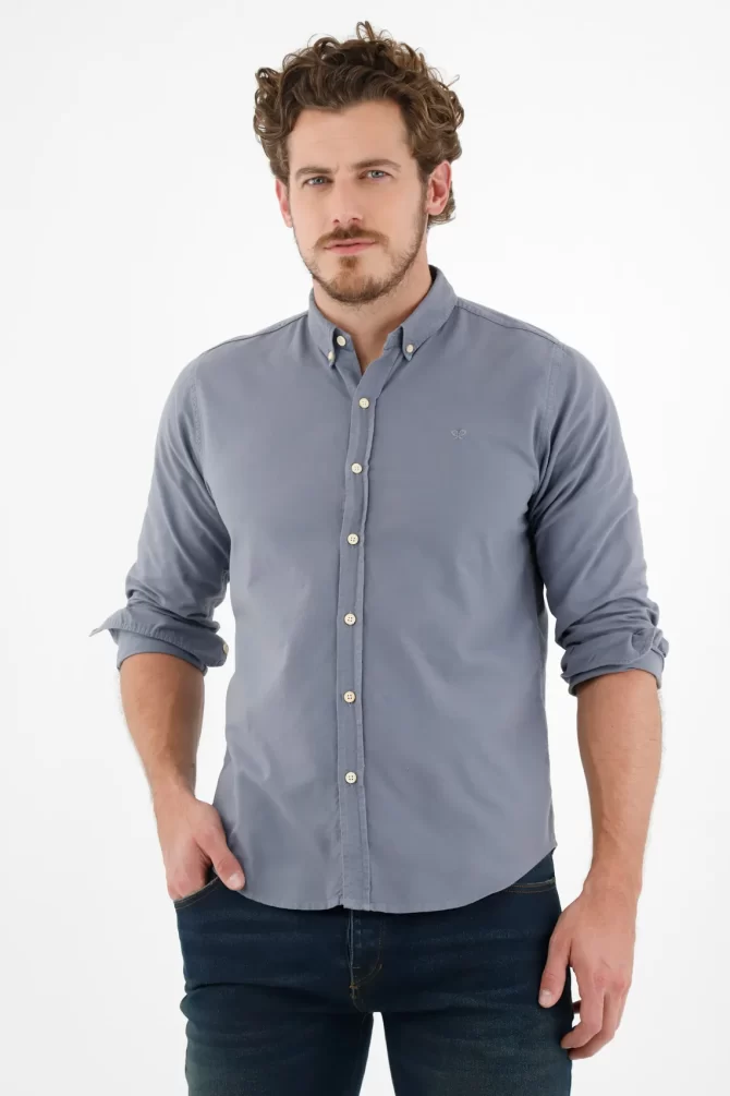 CAMISA TENNIS HOMBRE - MANGA LARGA