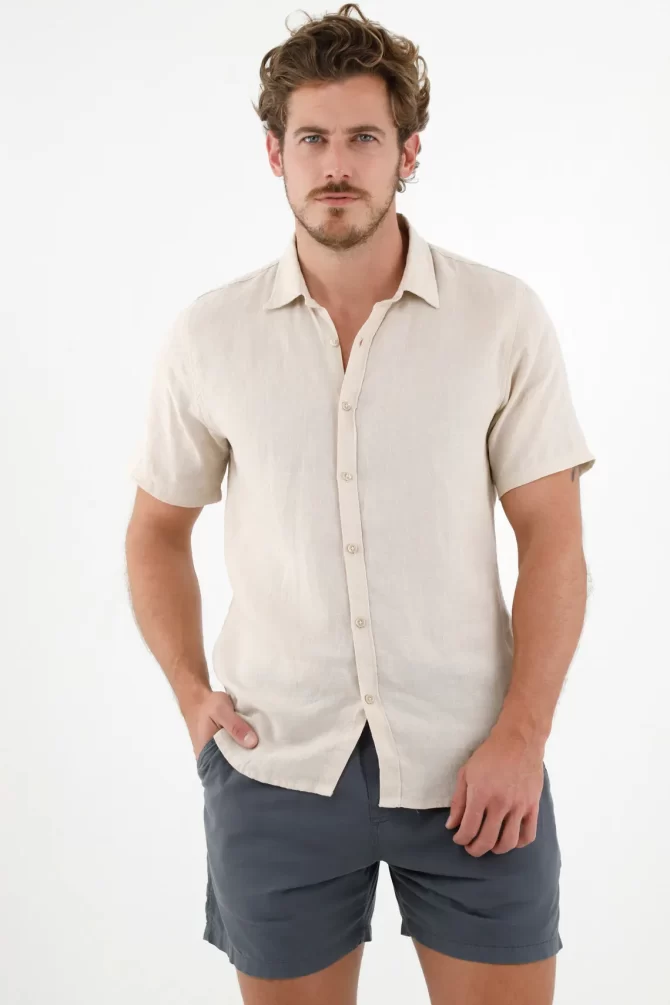 CAMISA TENNIS HOMBRE - MANGA CORTA