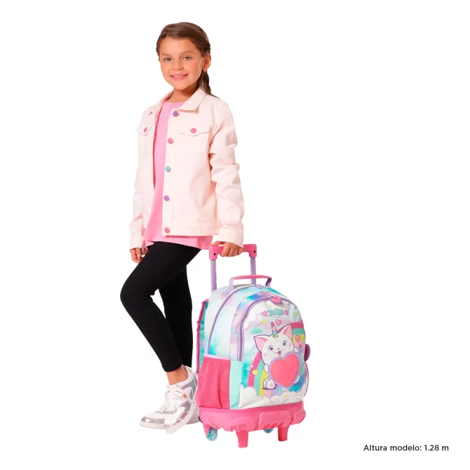 MORRAL TOTTO RUEDAS SWEETY HEART - TALLA M - ROSADO