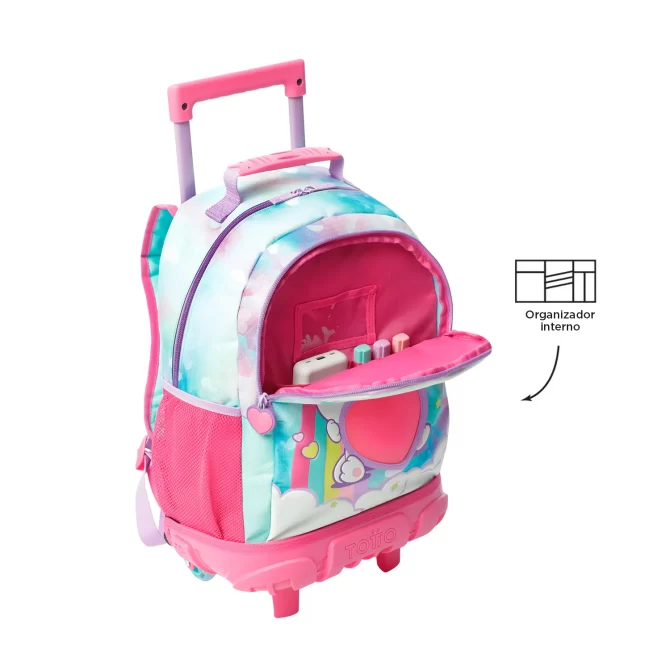 MORRAL TOTTO RUEDAS SWEETY HEART - TALLA M - ROSADO