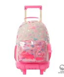 MORRAL TOTTO RUEDAS GUMMY BEAR - TALLA M - ROSADO